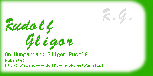 rudolf gligor business card